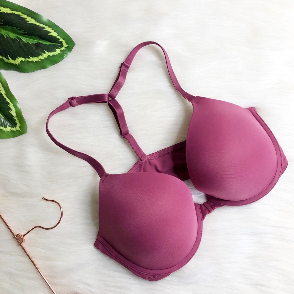 🏷SOLD PINK VICTORIA’S SECRET Berry Racerback Bra - Picture 1 of 8